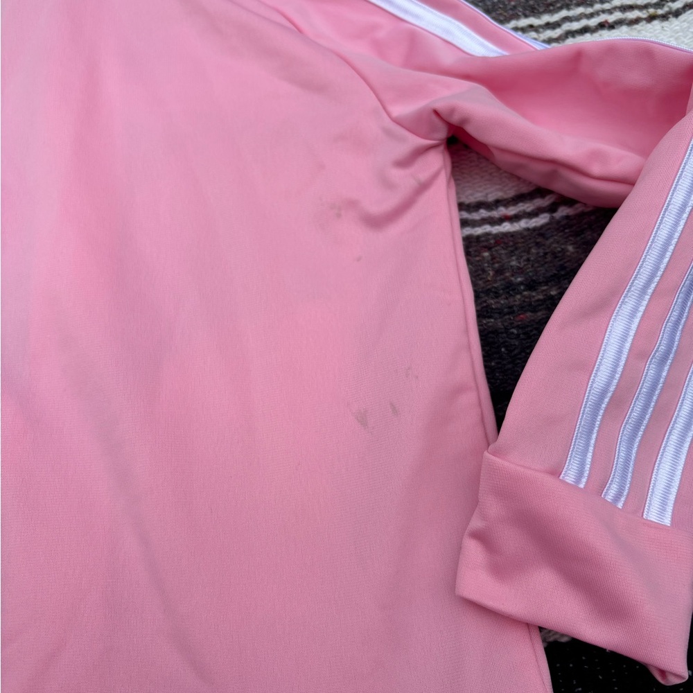 ADIDAS BALLET PINK TRACK JACKET GIRLS SIZE 5 - Picture 4 of 6